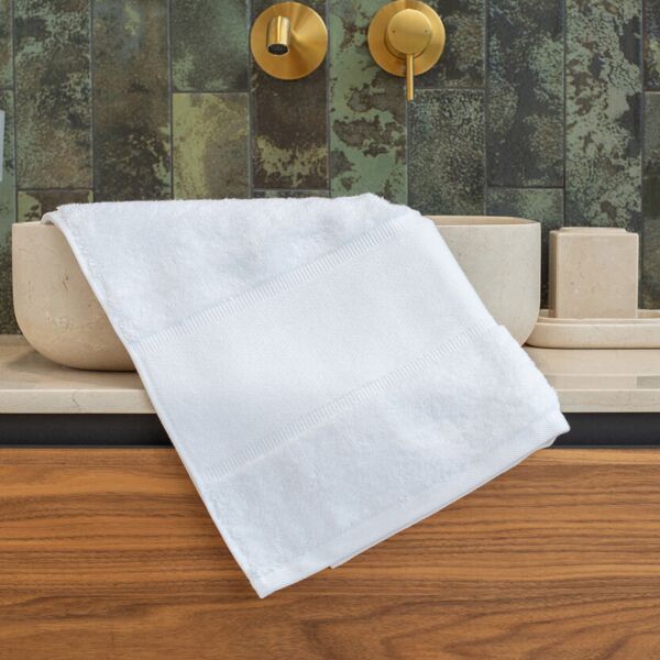 Organic hand towel with printable border Thumbnail